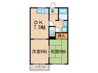 メゾン朋城 A棟【2階】の間取り
