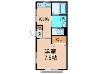 Ames Place【2階】の間取り