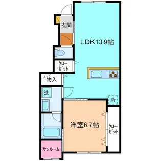 Jin B棟【1階】の間取り