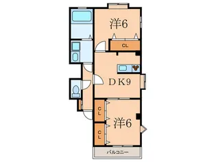K・Sコーポ【3階】の間取り
