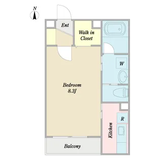 デュオ クローネ壱番館【2階】の間取り