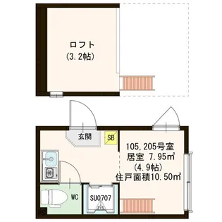 アクア【2階】の間取り