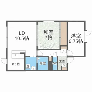 ピュアパレス【2階】の間取り