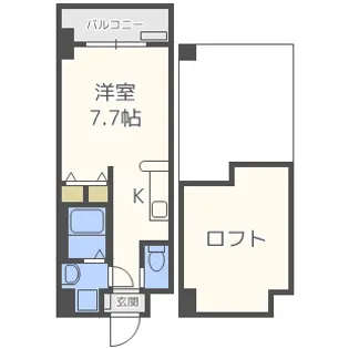 エグゼ大阪BAY【2階】の間取り