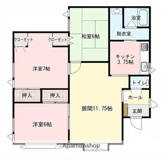 フォレスト藤沢A【2階】の間取り