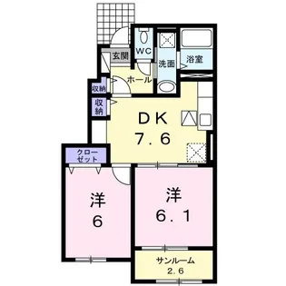 アメージング・ボーン【1階】の間取り