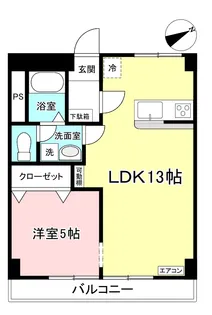 ハイツ兼信【3階】の間取り