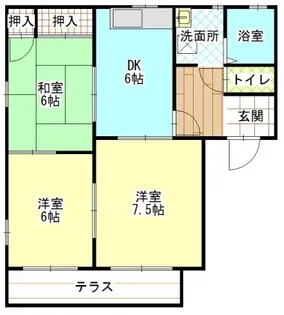 イーストヴィレッジ A【2階】の間取り