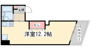 アールキューブ新大阪【4階】の間取り