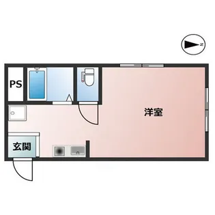 姫西ハイツ【1階】の間取り