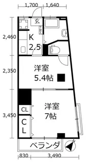 マンション美和【3階】の間取り