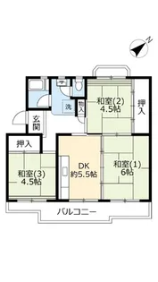 UR泉南尾崎【5階】の間取り