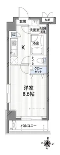 ラフィネ三軒茶屋【3階】の間取り