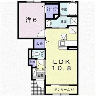 アルソレイユ I【1階】の間取り