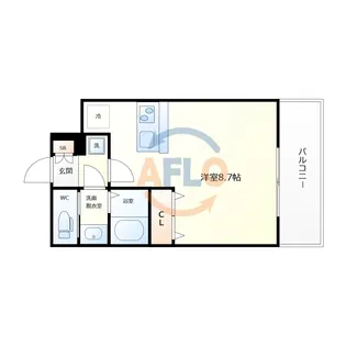 ミラージュパレス難波東レジデンス【2階】の間取り