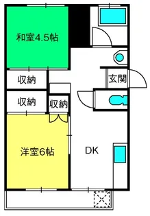 長堀マンション 2号棟【3階】の間取り