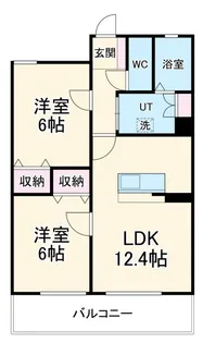 K-WEST【3階】の間取り