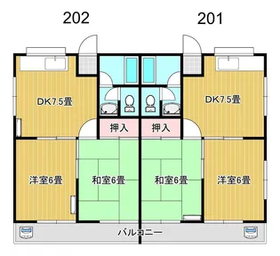 コーポ広邦【2階】の間取り