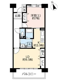 UR新川・島屋敷通り【6階】の間取り