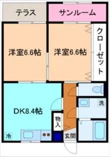 バードピュア沖【1階】の間取り