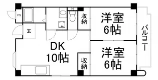 サンライズツイン関目1号館【5階】の間取り