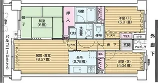 ランテルナ小石川【4階】の間取り
