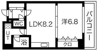 ミドエストツダ【2階】の間取り
