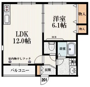 エターナルコート南青山【2階】の間取り