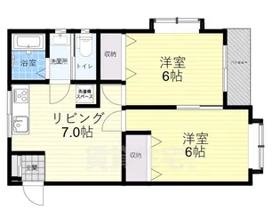 貢栄ハイツ【3階】の間取り
