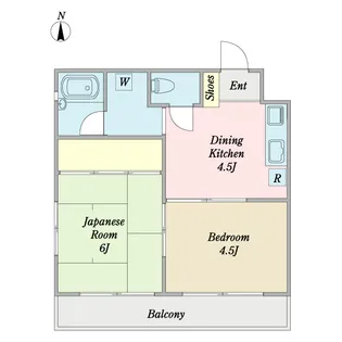 フェリース朝霞【2階】の間取り