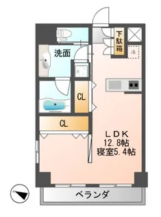 Collection名駅II【7階】の間取り