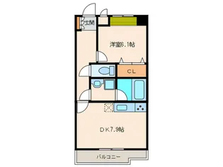 Jハイツ【4階】の間取り