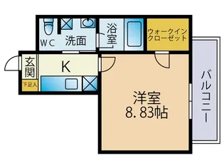 モンテネグロ【3階】の間取り