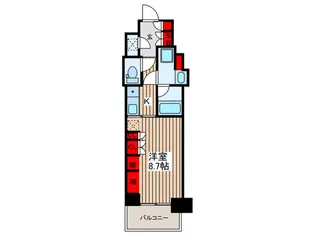 パークアクシス豊洲キャナル【14階】の間取り