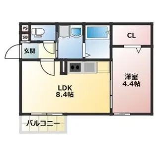ALEGRIA淡路【3階】の間取り