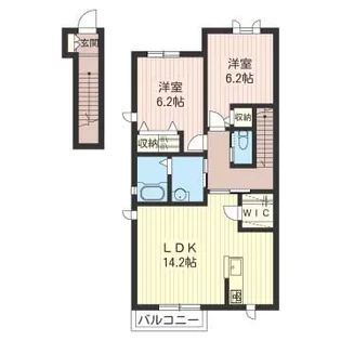 フェスタメゾン D【2階】の間取り