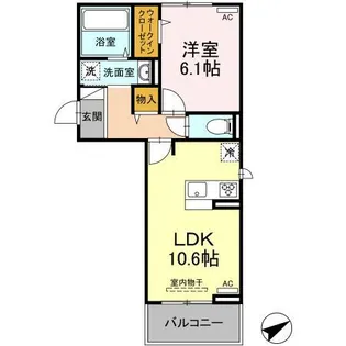 O-DIK GARDENII【3階】の間取り