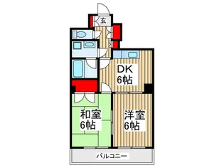 アルカディア志木【4階】の間取り