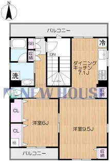 榎町プレイス【2階】の間取り