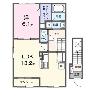 ウエストヒルズパーク 1【2階】の間取り
