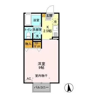 セジュール藤 E【1階】の間取り