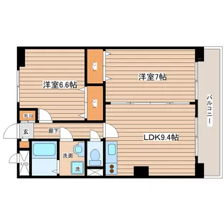 パインイーストI【4階】の間取り