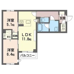 リラフォート【4階】の間取り