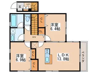 フィネス【2階】の間取り