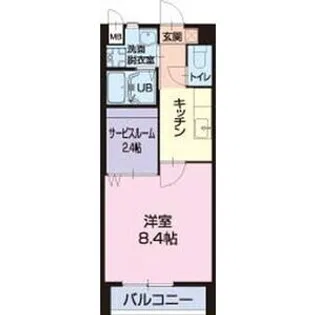リアン子野【2階】の間取り