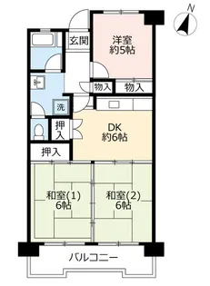 URリバーサイドもりぐち【1階】の間取り