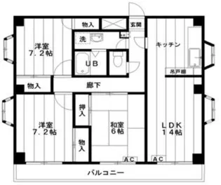 コートアネックス西川口【4階】の間取り