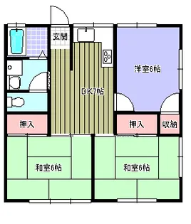 ナカヤレジデンスA【2階】の間取り