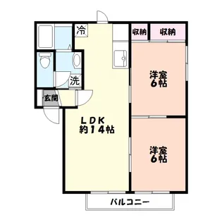 サンモールオギノ【1階】の間取り