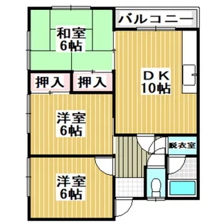 中央ハイツ【2階】の間取り